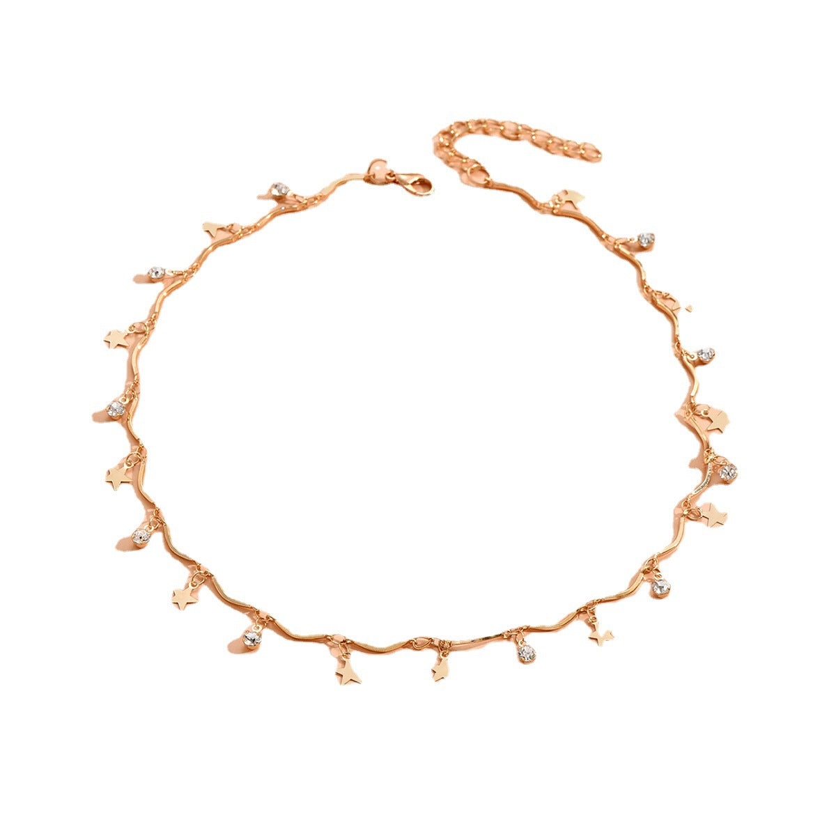 Pentagram Ball Pendant Clavicle Chain Affordable Necklaces