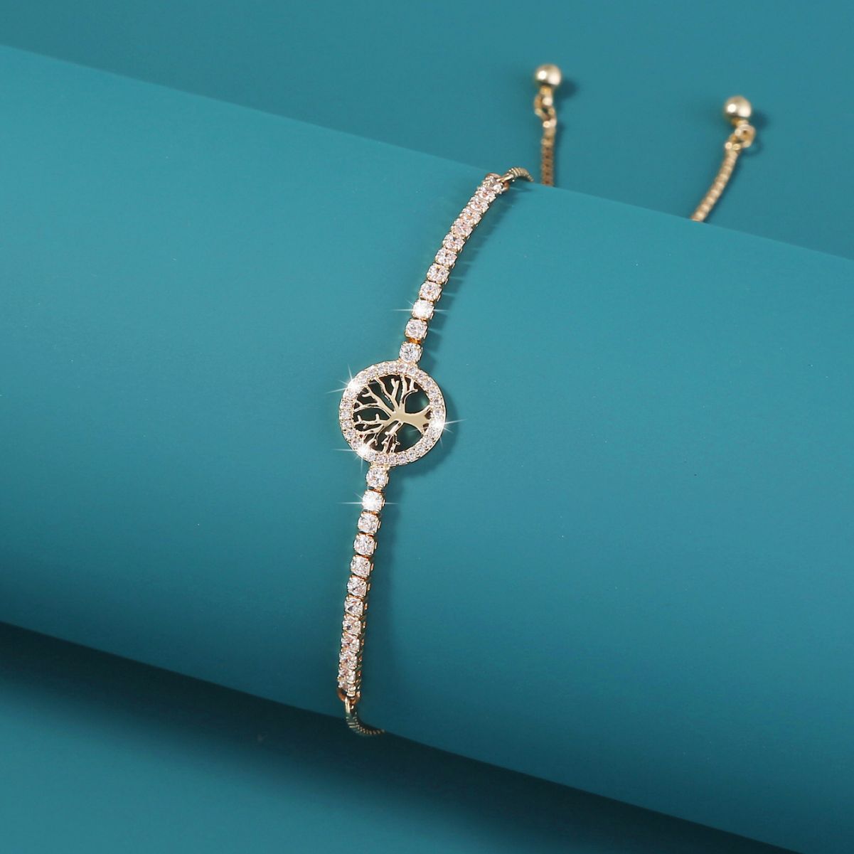 Damen-Armbänder im trendigen, verstellbaren, erschwinglichen Luxus-Stil mit Mikro-Intarsien aus Zirkon