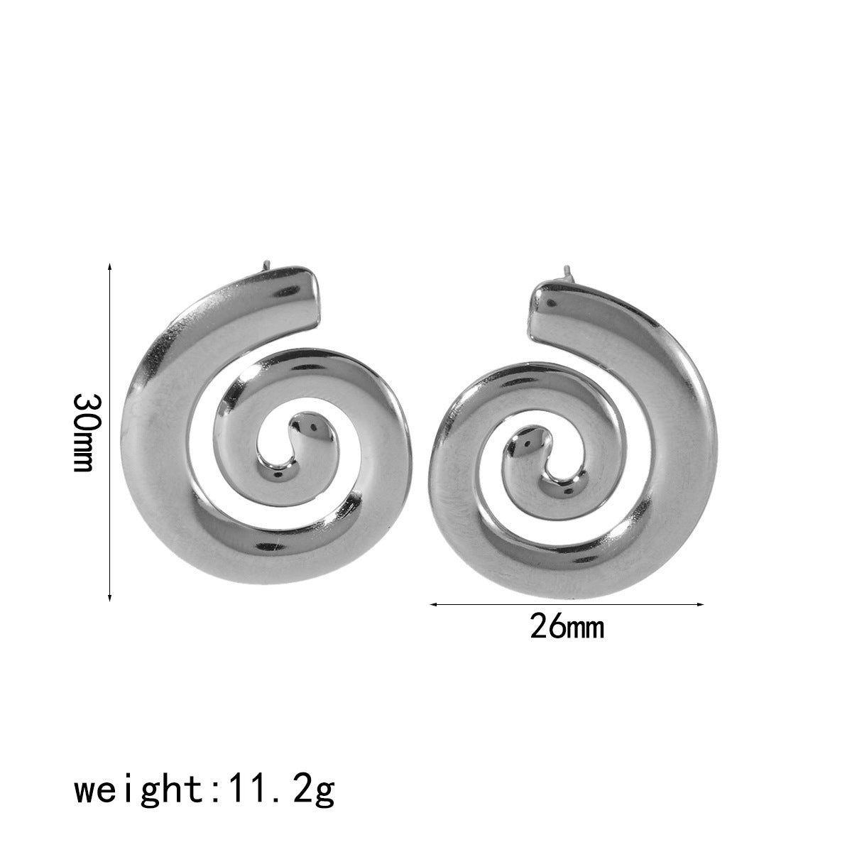 Women's Retro Design Geometric Gold Stainless Steel Earrings