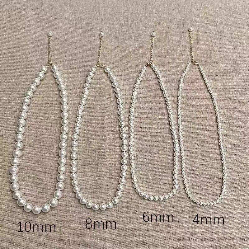 Colliers minoritaires de luxe légers en perles pour femmes