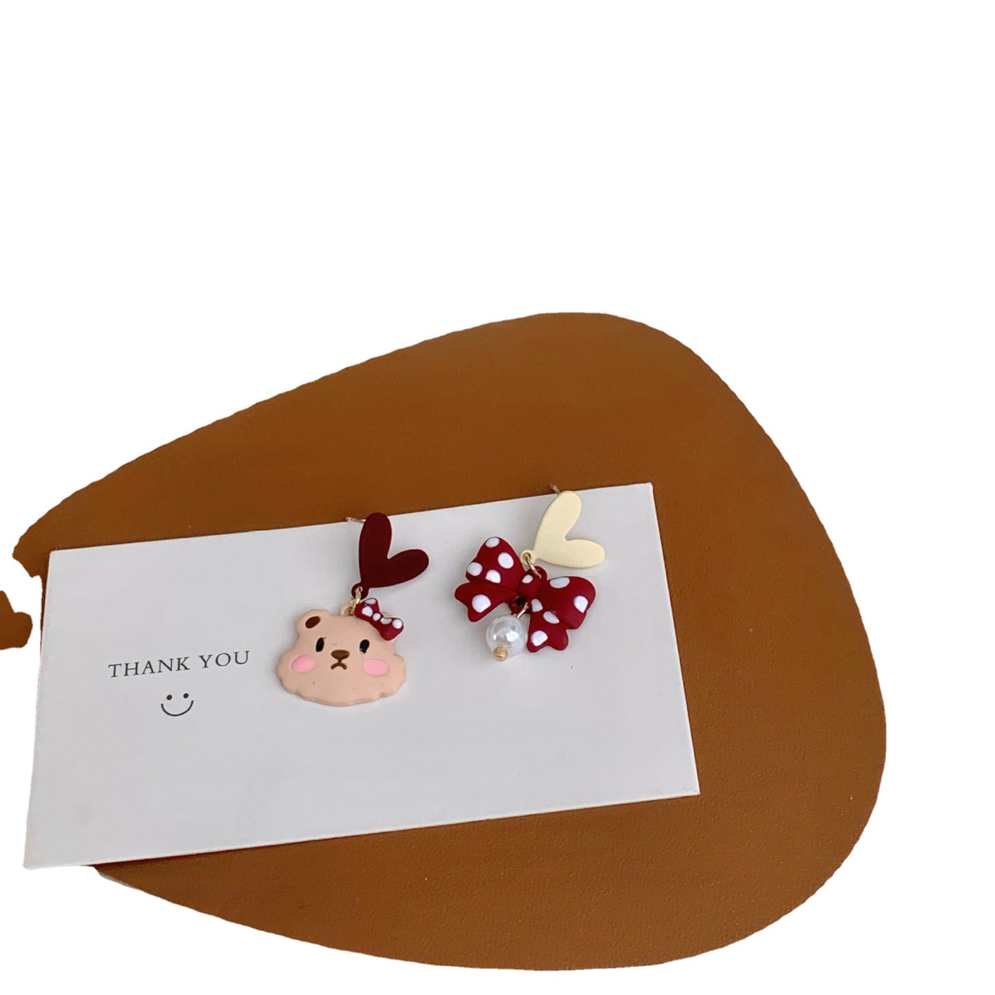 Sier Needle Cute Cat Ear Sweet Lady Love Earrings