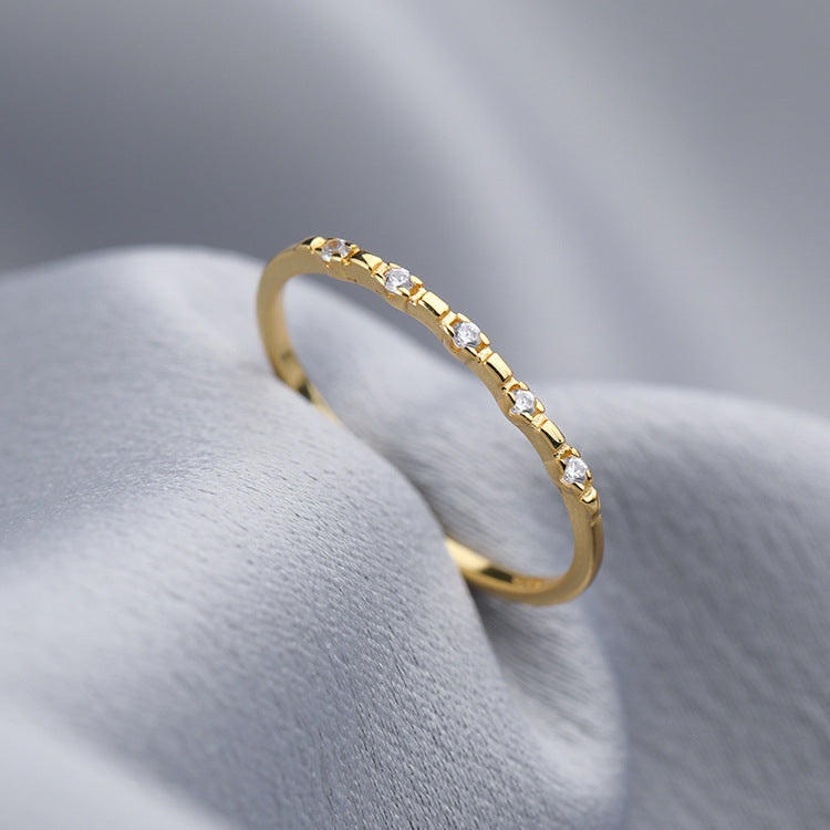 Offene weibliche leichte Luxus-Minority-Design-Hohe Ringe
