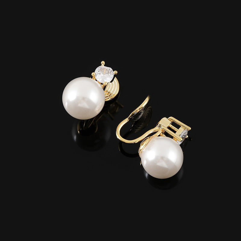 Women's Retro French Mosquito Coil Light Luxury Crystal Earrings