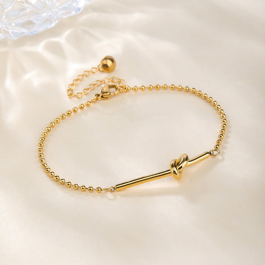 Bracelets porte-bonheur en forme de cœur avec perles nouées pour petite amie