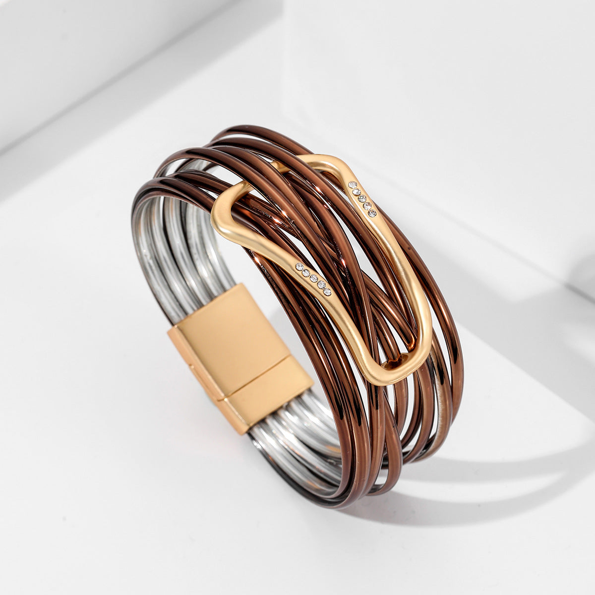 Mode-Leder-Licht-Luxus-Böhmische-Legierung-Armbänder