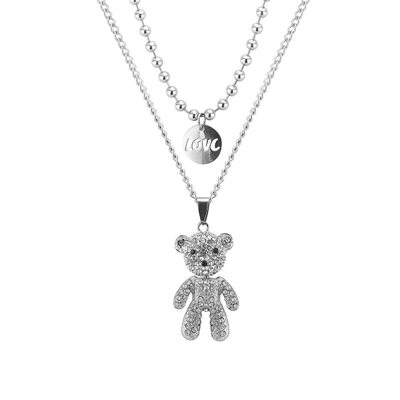 Women's Bear Autumn Tide Clavicle Chain Hip Necklaces