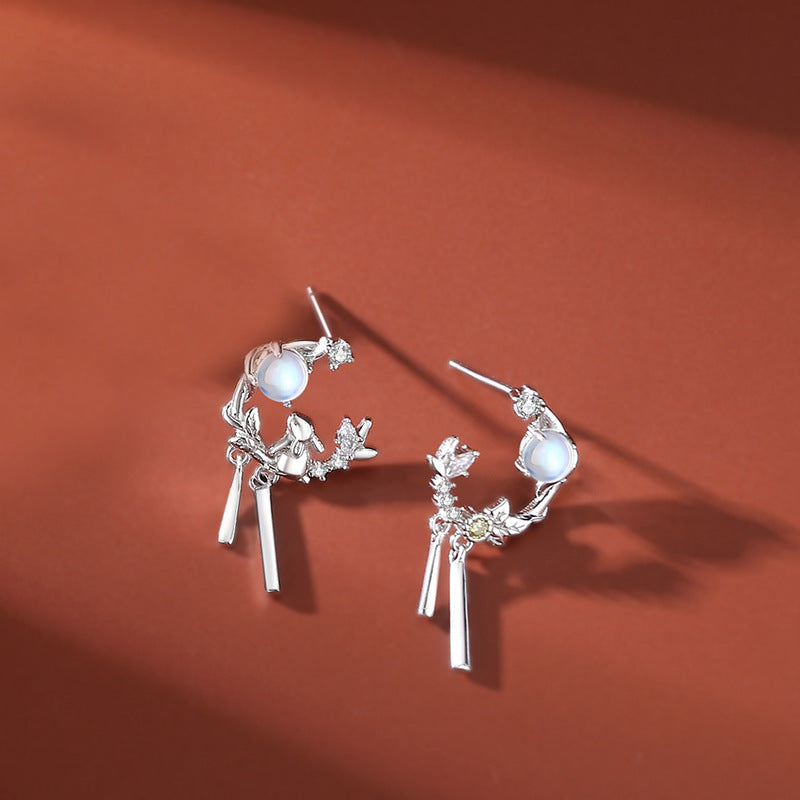 Colliers Mori en forme de lapin pour femmes, Design en argent Sterling, mode nationale