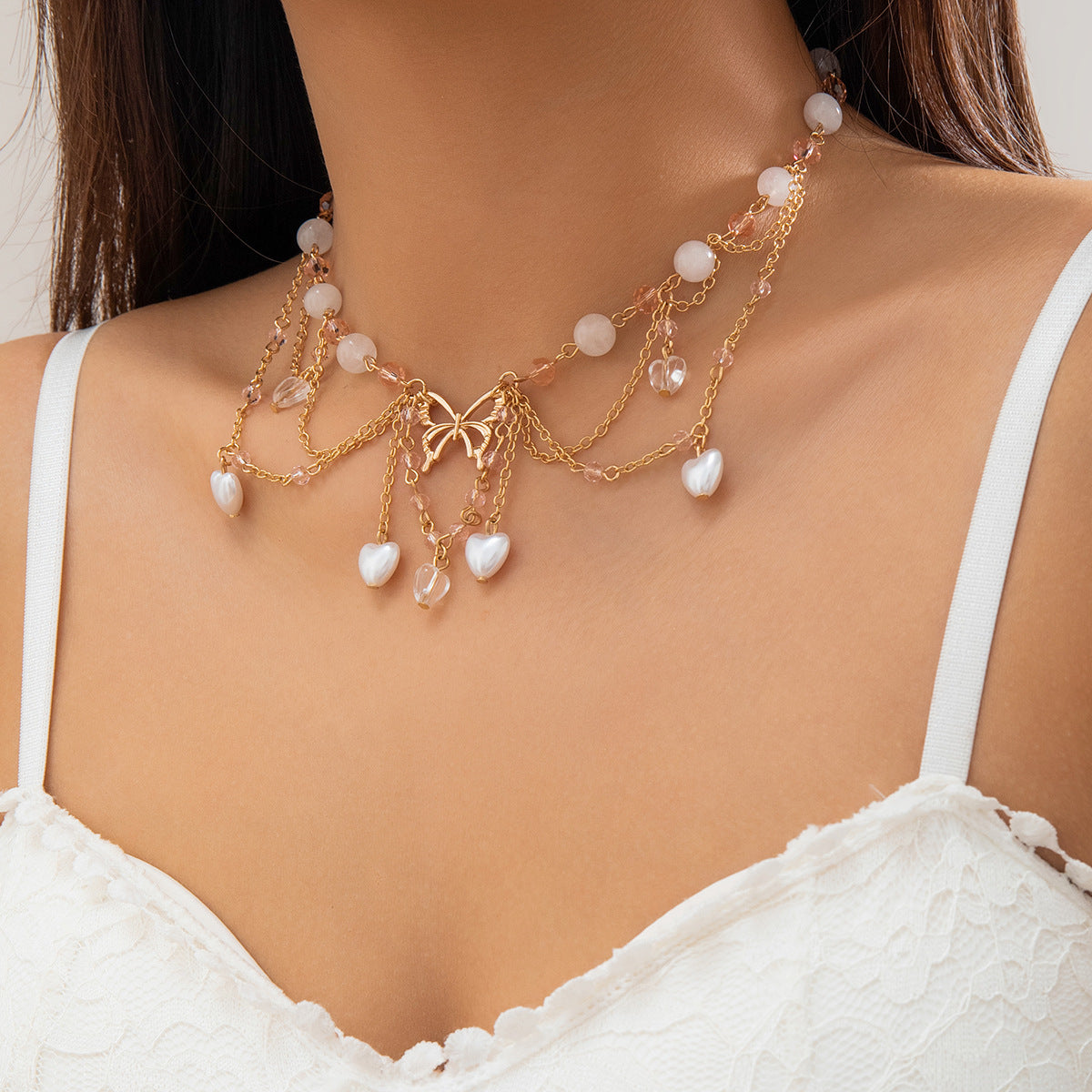 Beaded Niche Design Sweet Cool Butterfly Necklaces