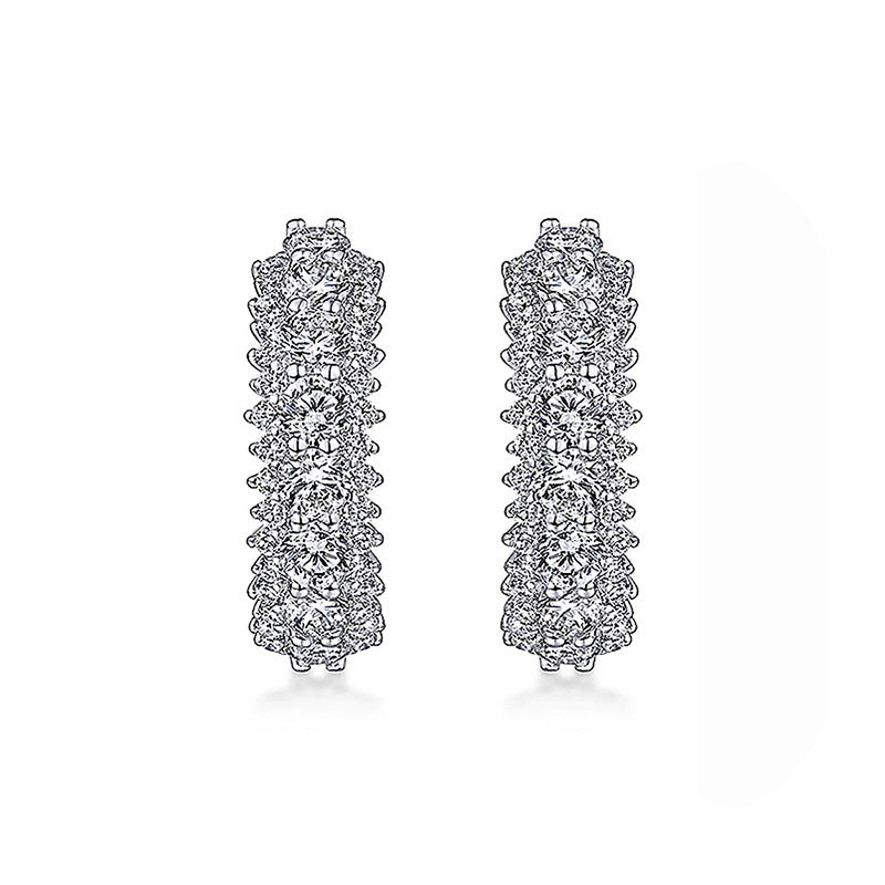 Hoop High-grade Fashionable Ear Clip Prom Earrings