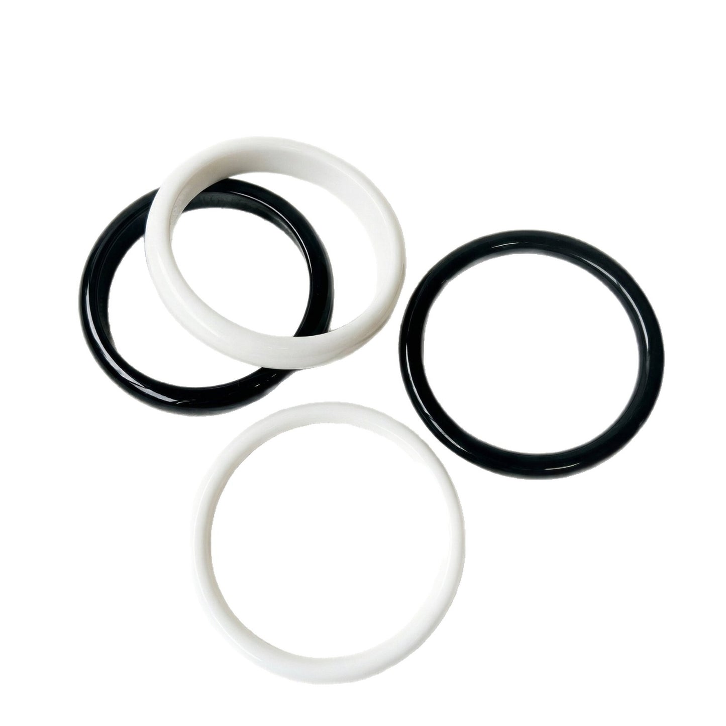 Women's Xi Black White Circle Resin Fashionable Simple Niche Temperament High-grade Bracelet