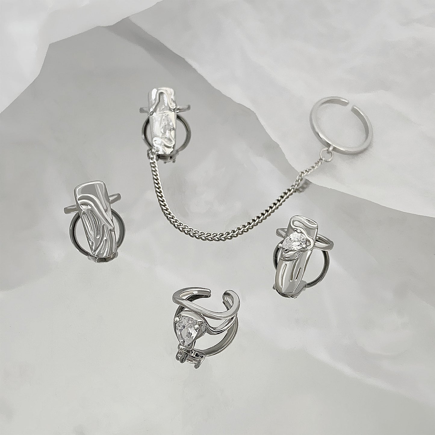 Set Fashion Cool Wear Nail Protector Rings