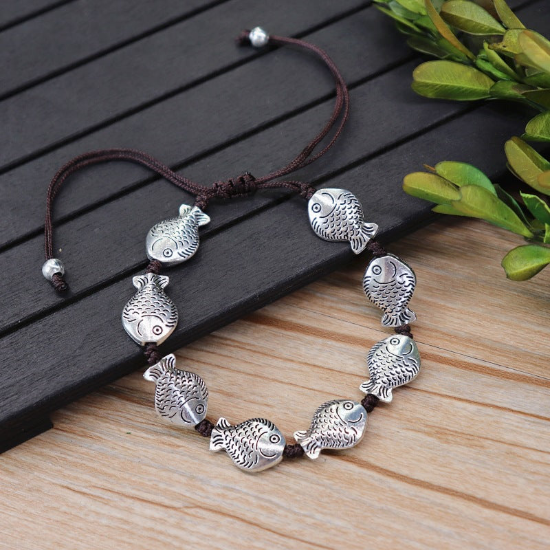 Damen & Herren & passende verstellbare kleine Fisch-Schmetterlings-Armbänder