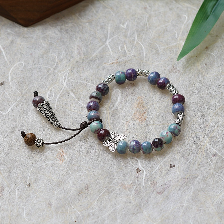 Keramische weibliche kreative Kunst-Schmetterlings-chinesische Armbänder