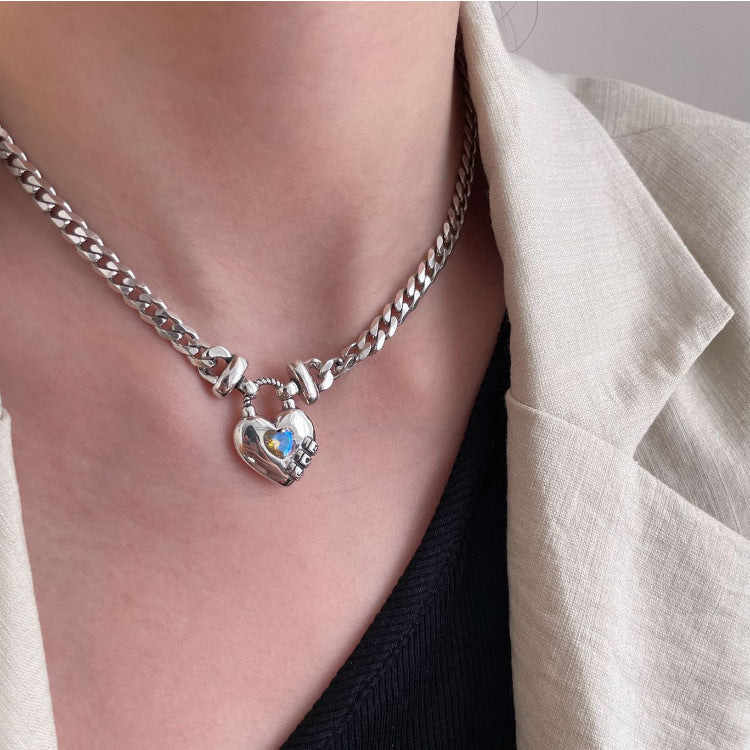 Colliers de clavicule en Zircon incrustés de lettres à la mode pour femmes
