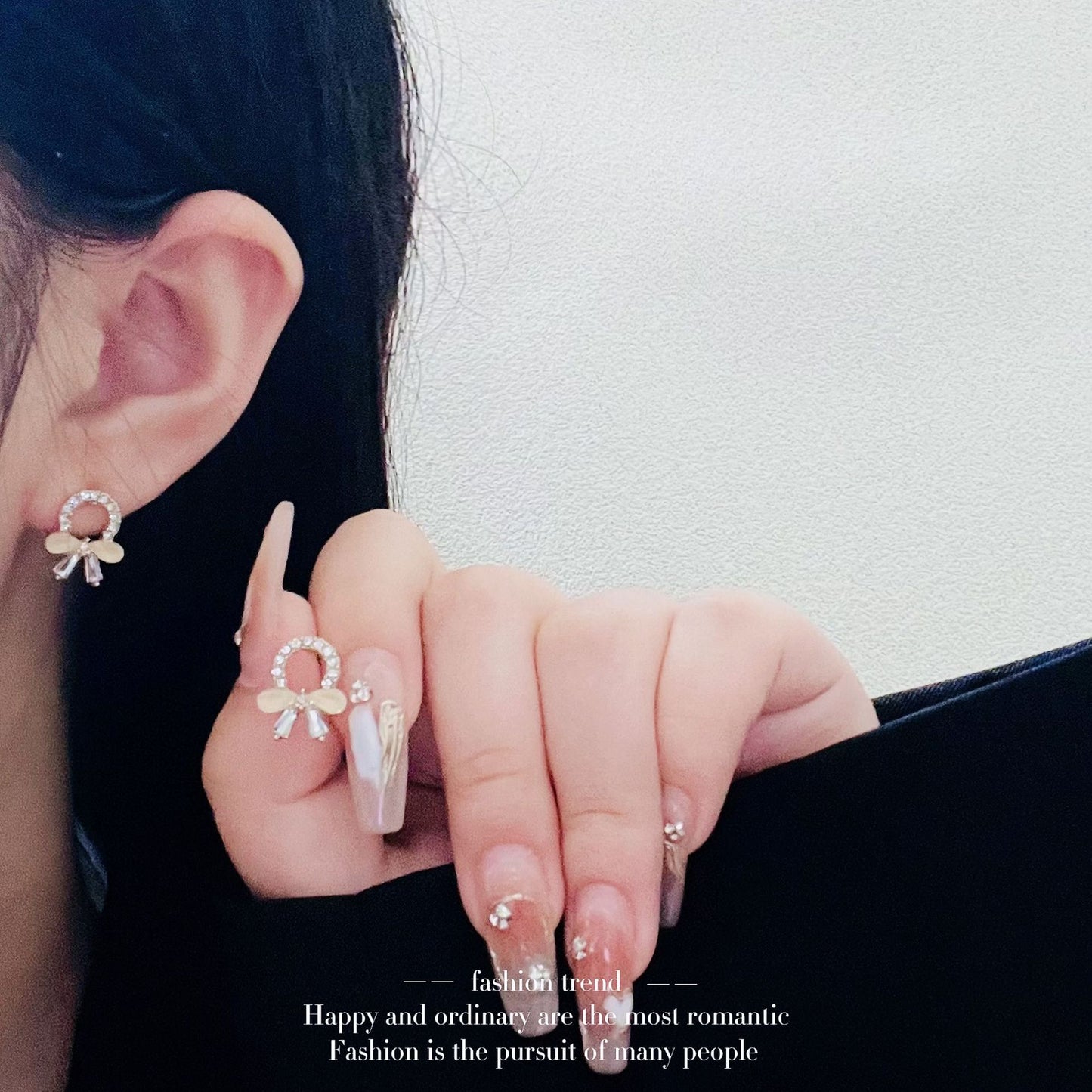 Women's Sweet Super Fairy Petite Imitation Opal Earrings