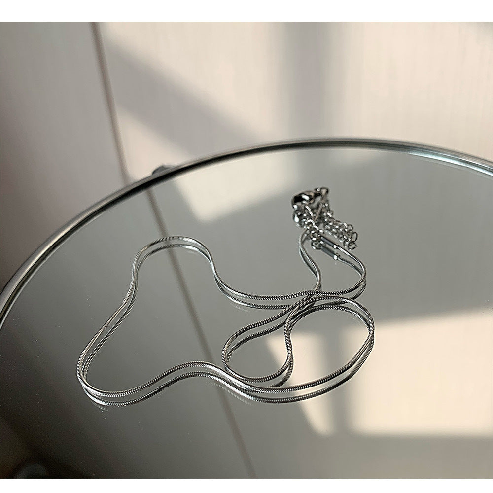 Colliers ronds fins Hip Hop Punk pour hommes, tempérament Simple