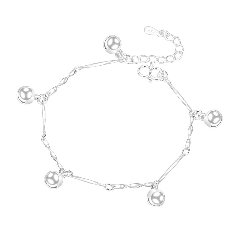 Jewelry Sier-plated Bell Love Star Flower Bracelets