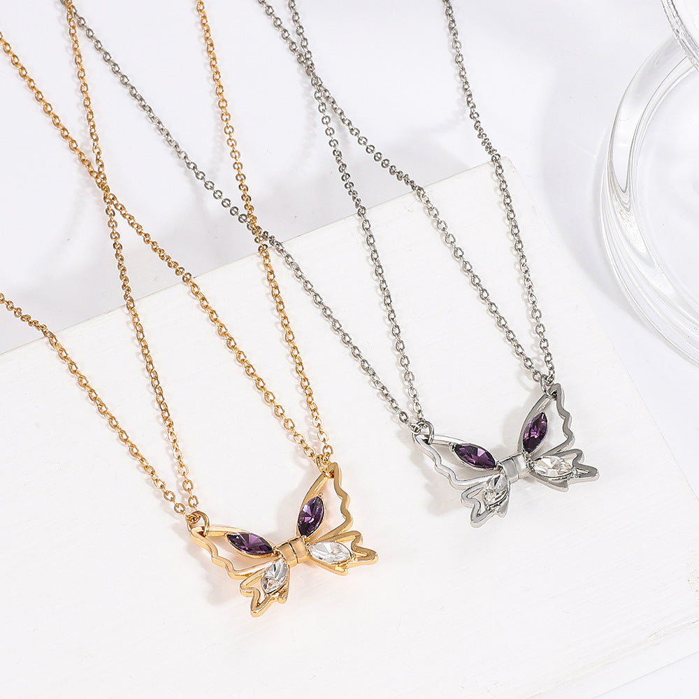 Colliers pendentif magnétique papillon bon ami, couture de Niche