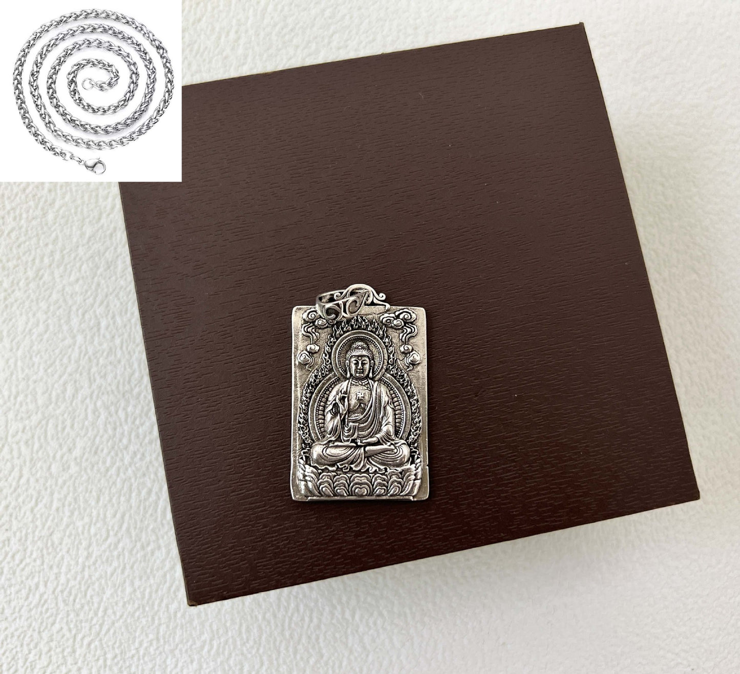 Buddha Bodhisattva Pendant Male Zodiac Sign Necklaces