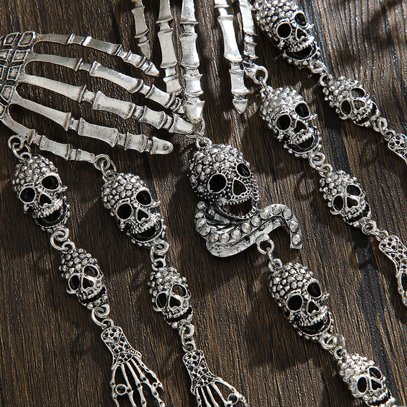 Halloween Claw Clavicle Chain Retro Exaggerated Necklaces