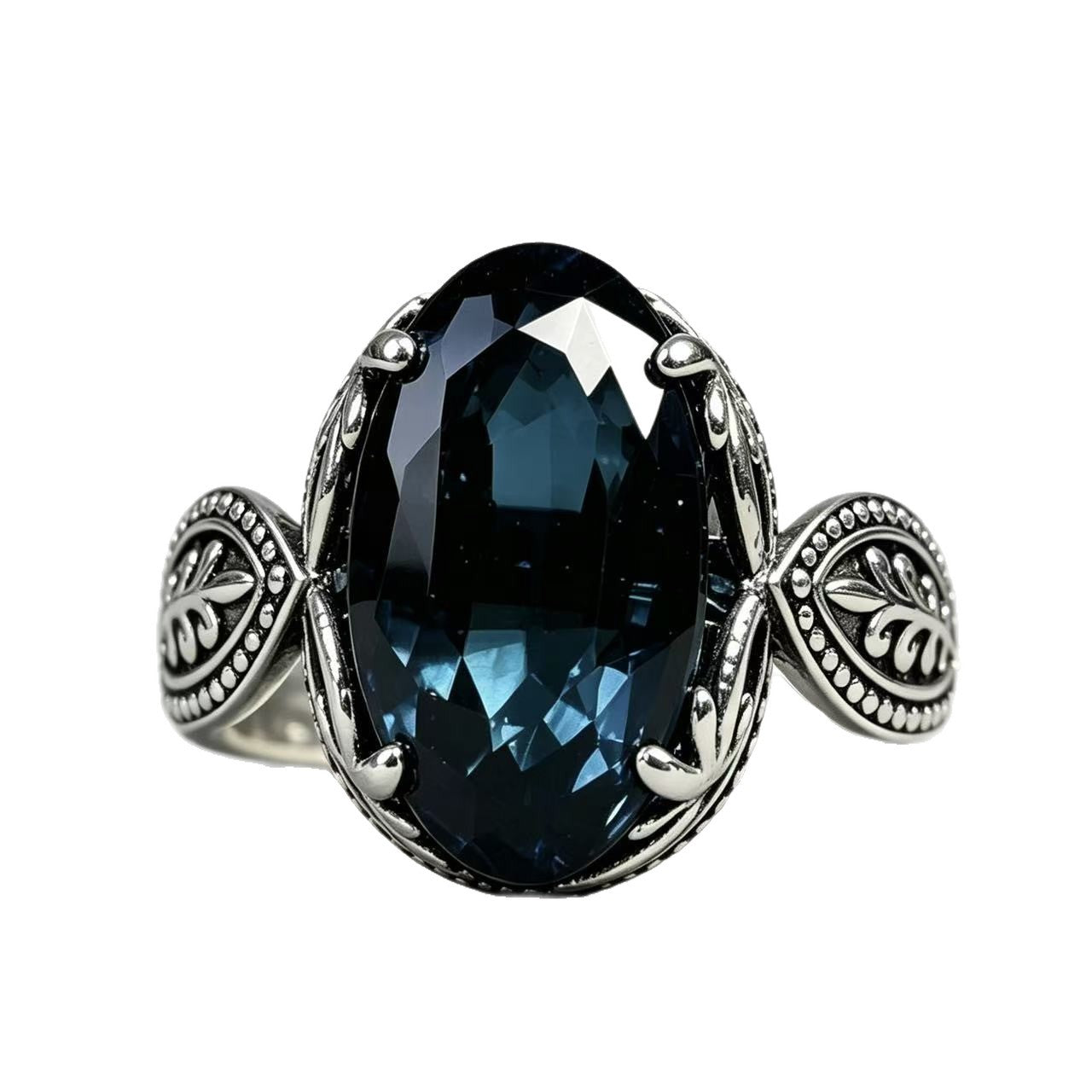 Women's Live Broadcast Fashion Alloy Inlaid Morandi Ring
