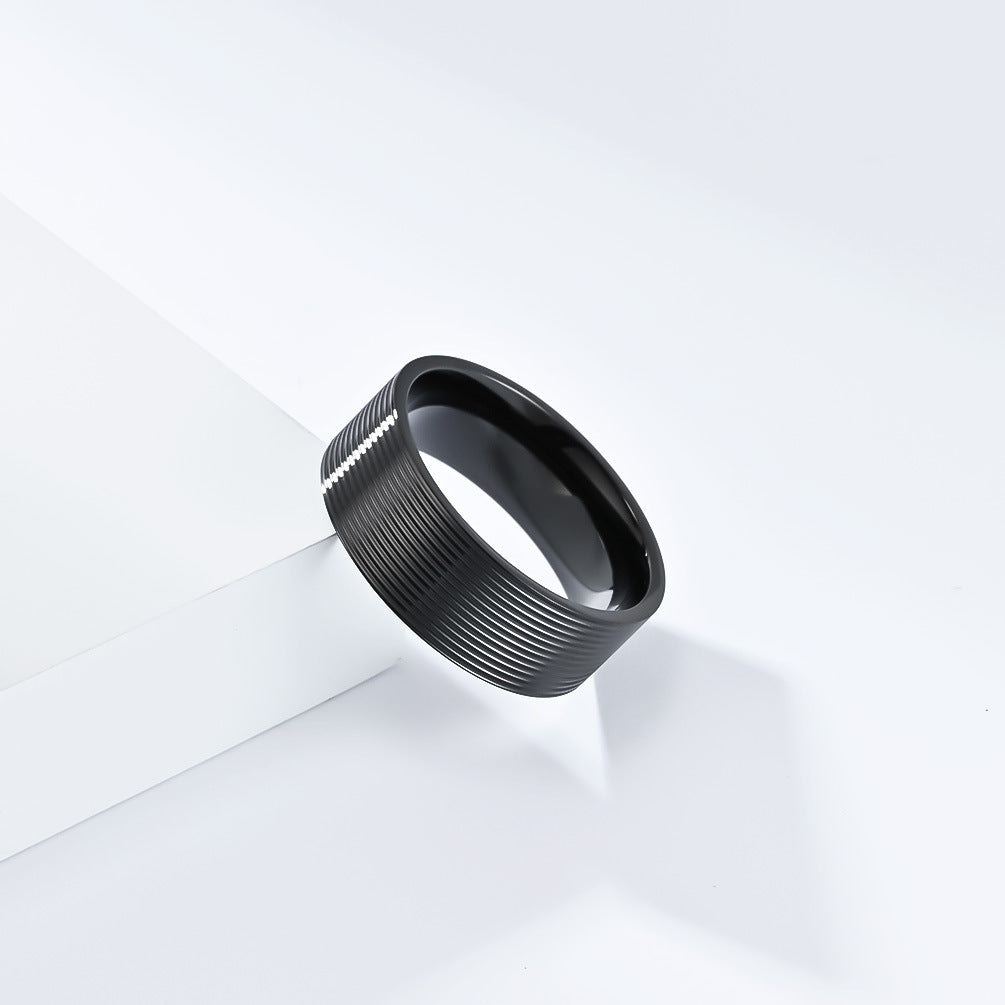 Women's & Men's & Titanium Steel And Niche Personality Rings