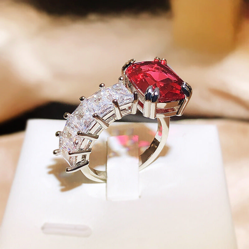 Handschmuck Persönlichkeit Mode Farbe Zirkon Ringe