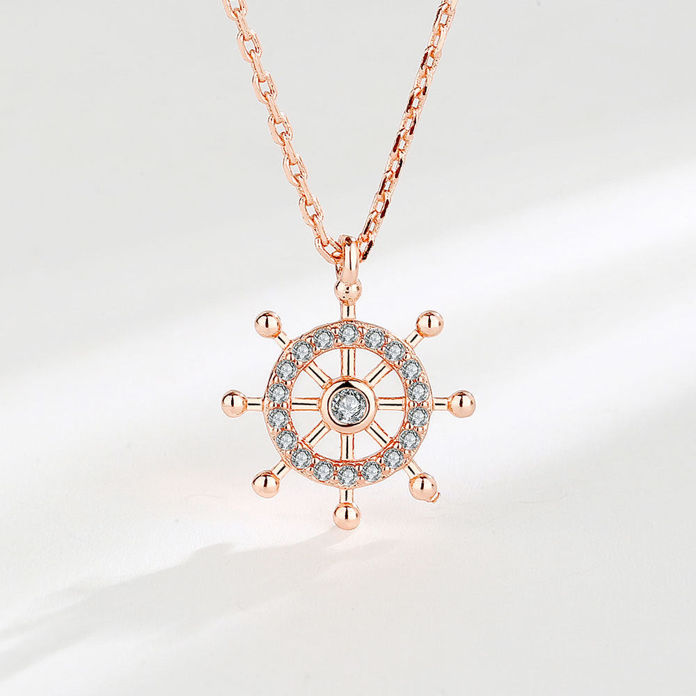 Women's Vintage Rudder Fashionable Pendant Simple Grace Personality Clavicle Chain Necklaces