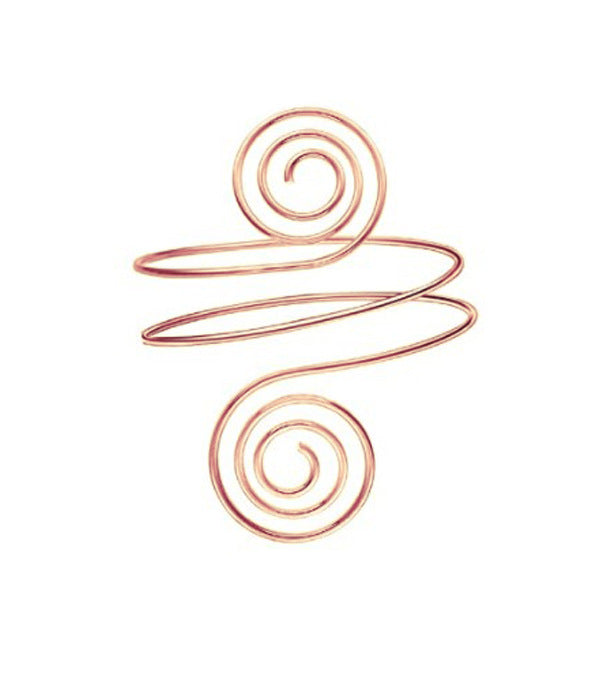 Geometric Spiral Armband Simple Temperament Texture Glossy Metal Arm Bracelet
