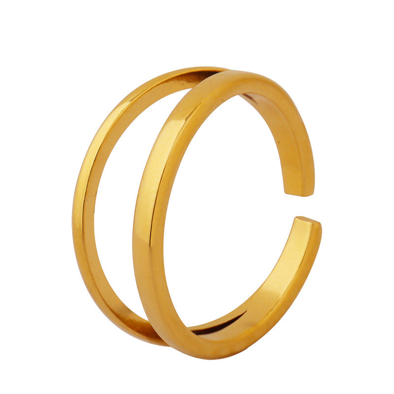 Women's Wind Niche Personality All Match Minimalism Rings