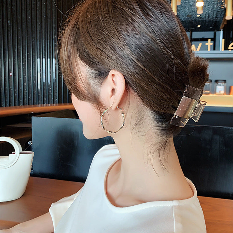 Women's Sier Needle Minimalism Personality Design Twisted Rings