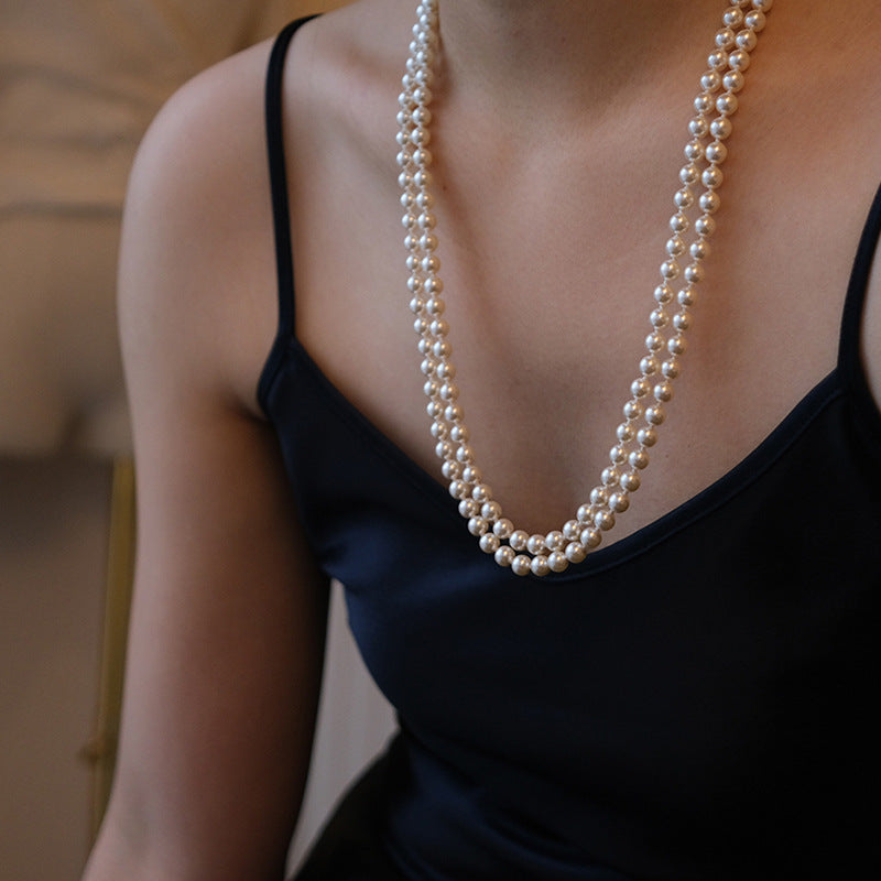 Colliers à chaîne de pull empilés longs de haute qualité pour femmes