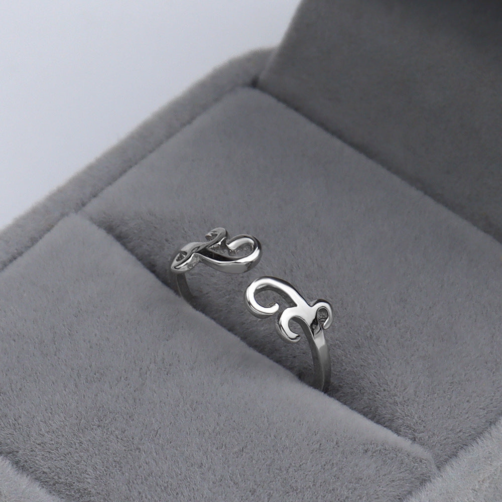 Korean Style Minimalist Creative Twee Constellation Open Rings