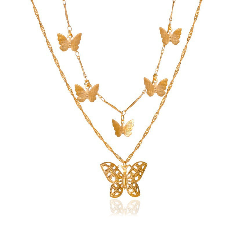 Women's Tassel Fashion Graceful Geometric Metal Letter Necklaces