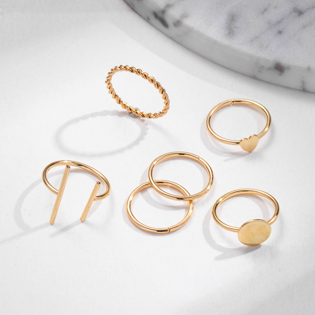 Personality Trendy Cold Opening Adjustable Simple Rings