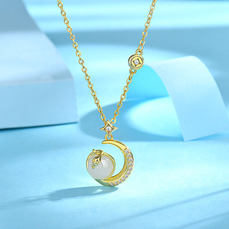 National Fashion Palace Style Real Gold Star Necklaces
