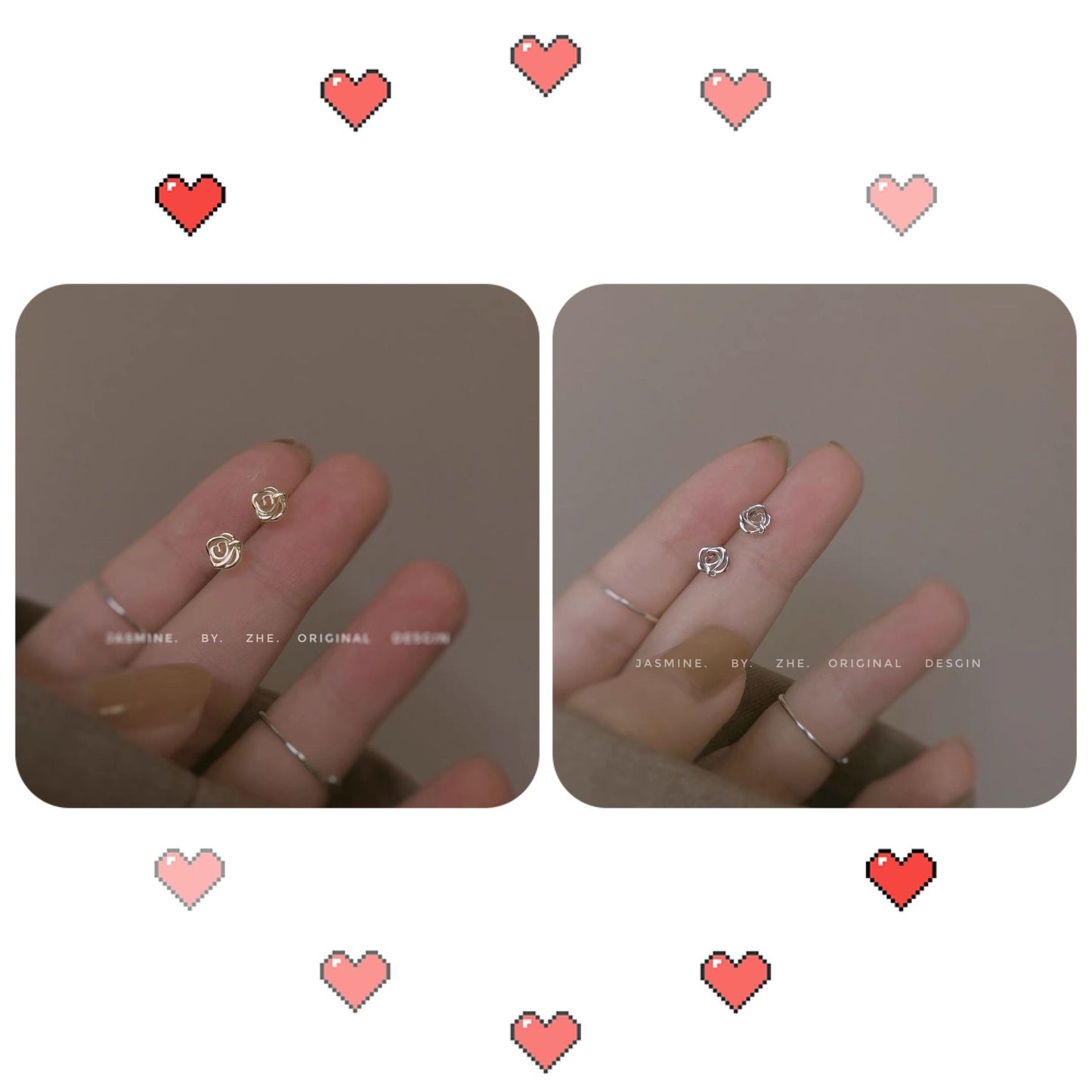 Small And Simple Female Summer Tide Rings