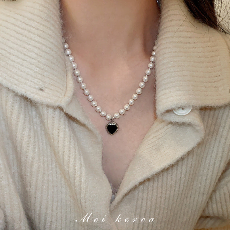 Colliers de tempérament Love Pearl Niche High Sense