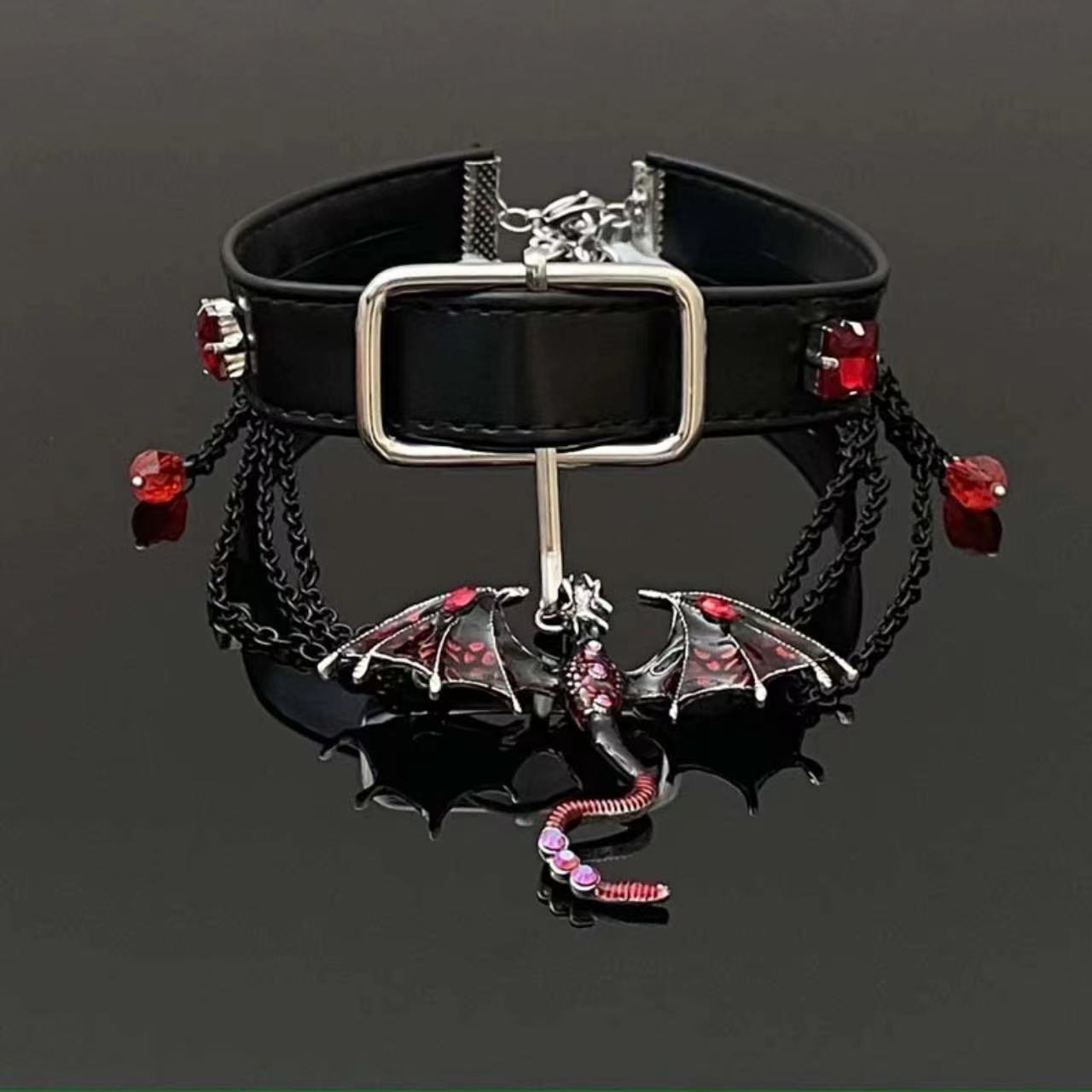 Dragon gland boule pendentif tour de cou femme Niche personnalité colliers