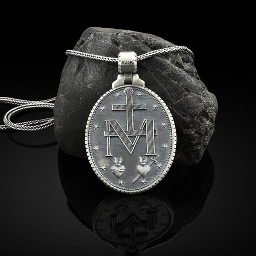 Pendentif médaille commémorative et colliers pour femmes, hommes et Vintage