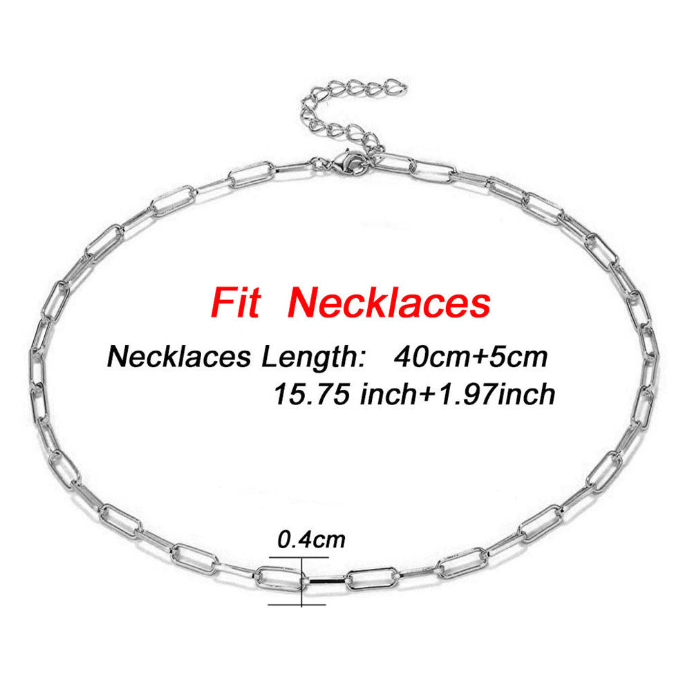 Hop Ear Simple Stainless Steel Clip Jewelry Set