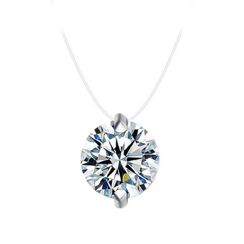 Fishline Invisible Zircon Mermaid Tears Clavicle Pendants