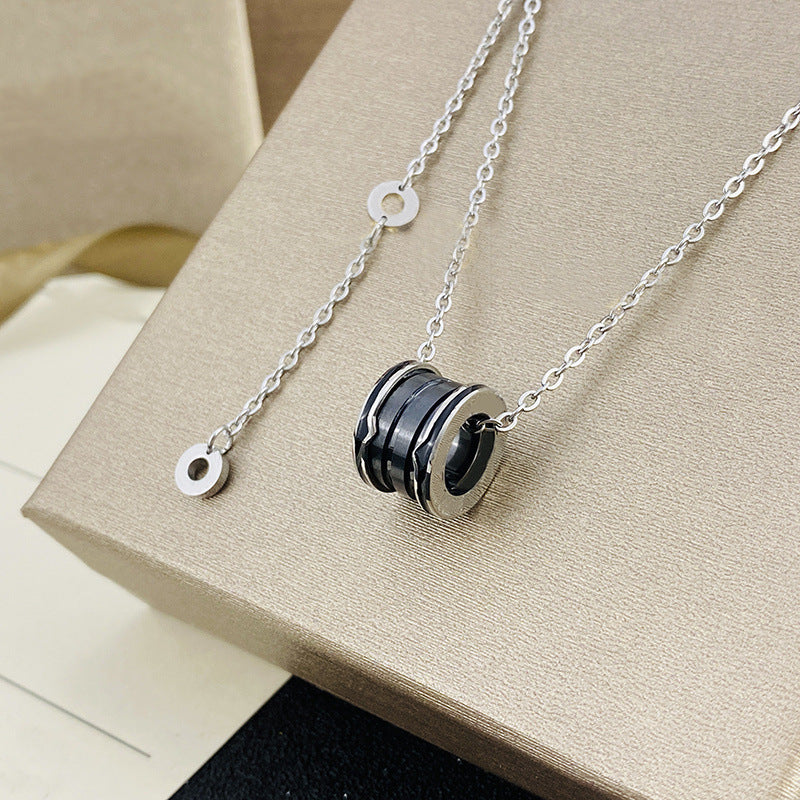 Colliers en céramique pour femmes et hommes, Version haute, plein de diamants, petite taille, printemps