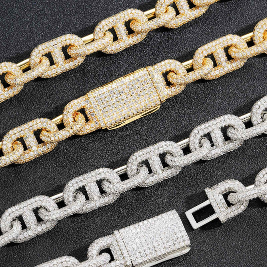 Chain Wide Box Buckle Unique Hipster Necklaces
