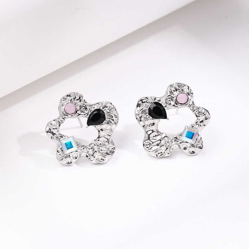 Women's Sweet Cool Style Colored Flower Affordable Earrings