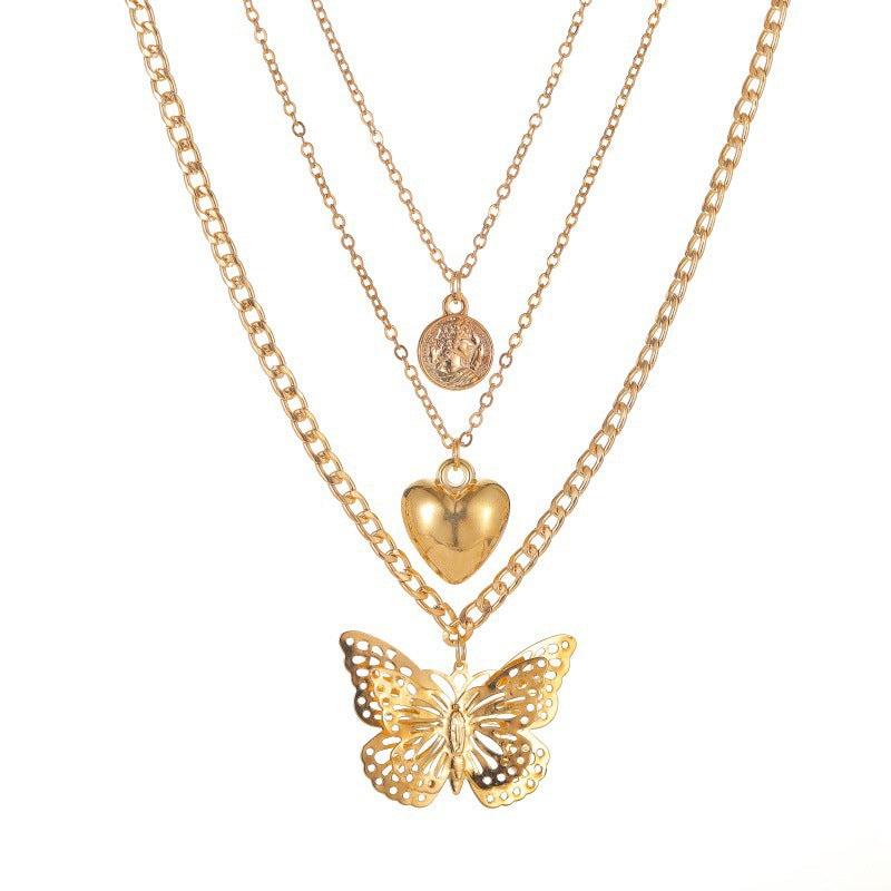 Women's Tassel Fashion Graceful Geometric Metal Letter Necklaces