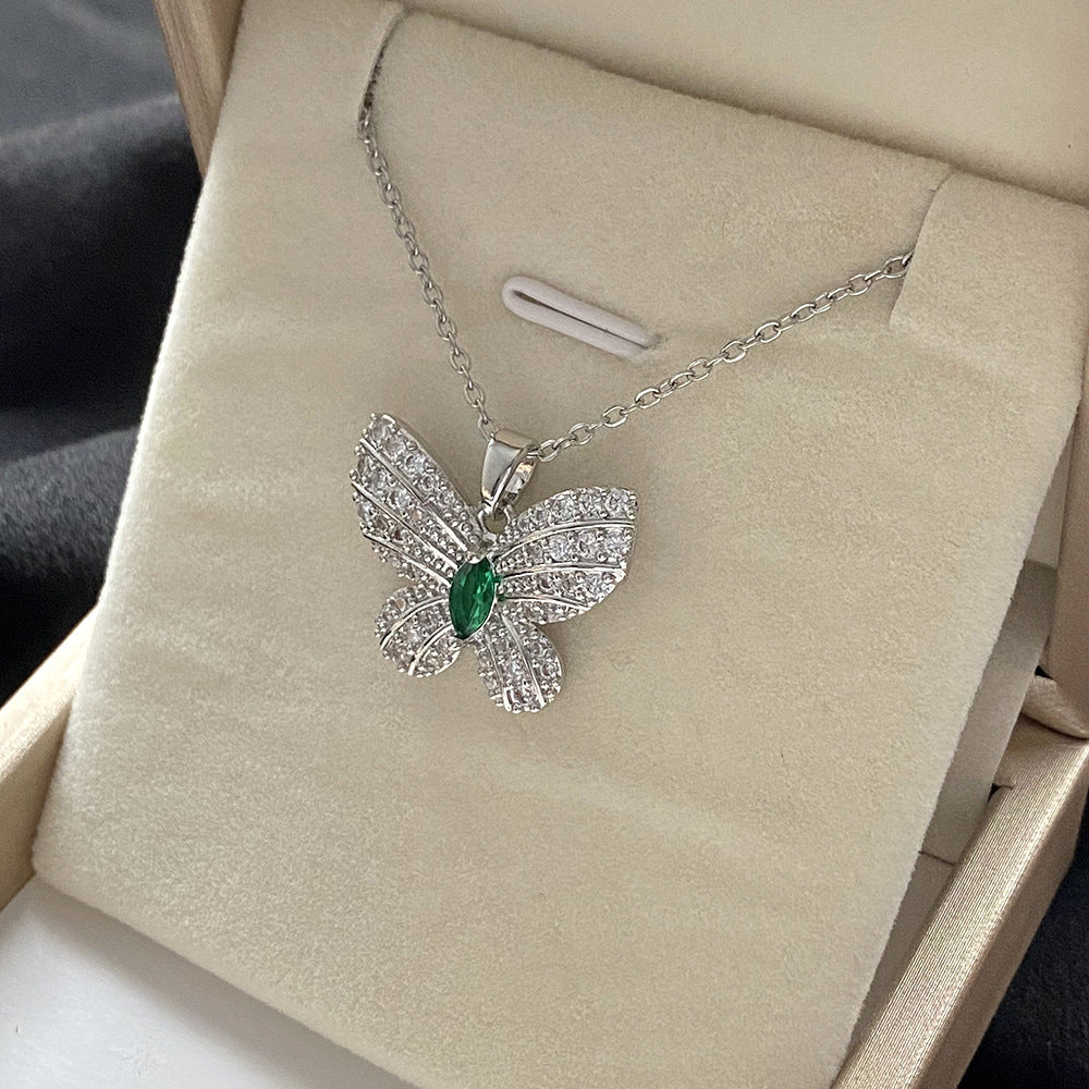 Micro Inlaid Zircon Flower Short Style Versatile Necklaces