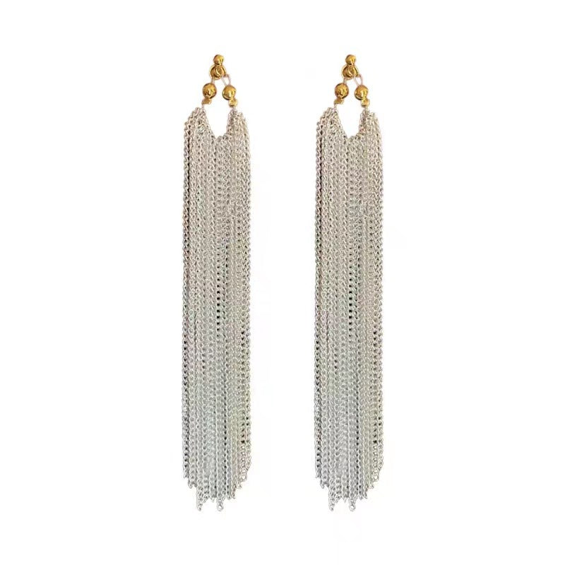 Women's Tassel Light Luxury High Sense And Earrings
