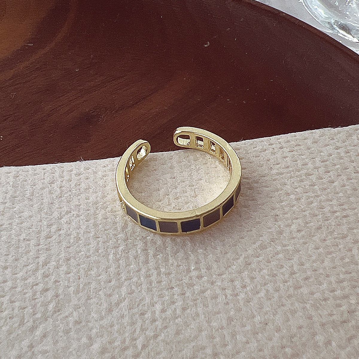 Design High-grade Light Luxury Open Adjustable Rings