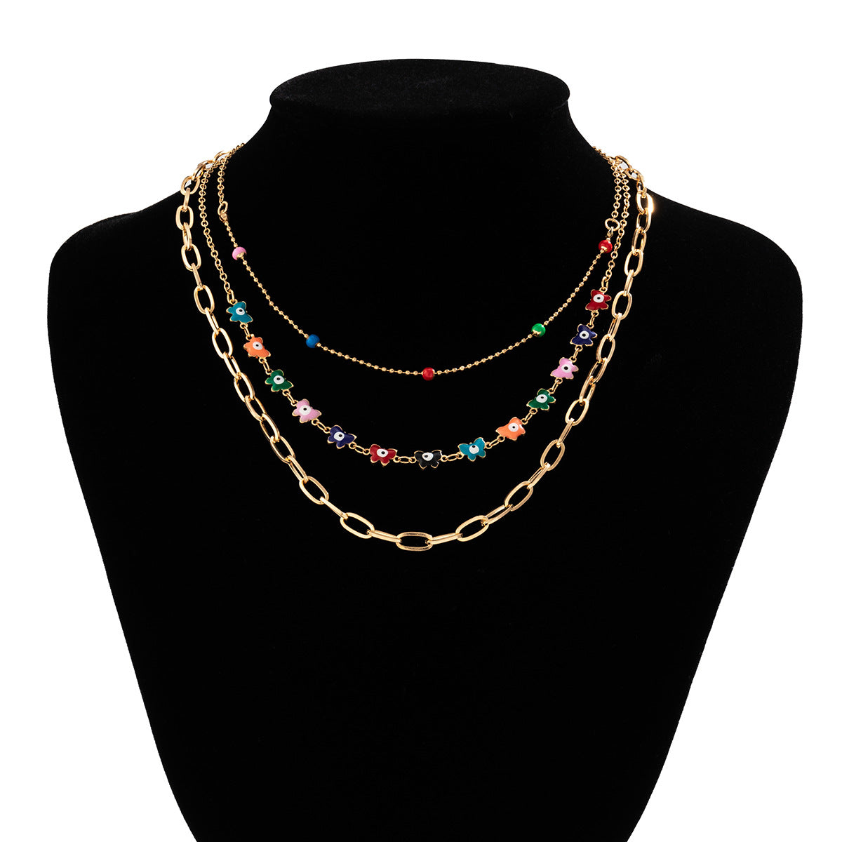 Oil Butterfly Eye Clavicle Chain Female Niche Necklaces